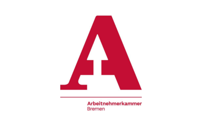 Das Logo der Arbeitnehmerkammer Bremen zeigt ein großes rotes A mit dem Schriftzug Arbeitnehmerkammer Bremen darunter.