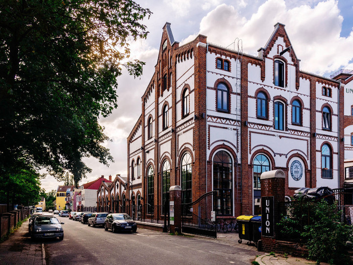 Das Gebäude der Union Brauerei von außen