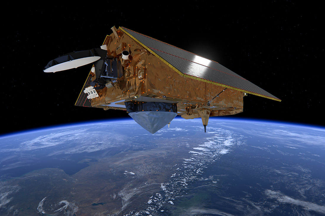 Satellit im Weltall Satellit im Weltall