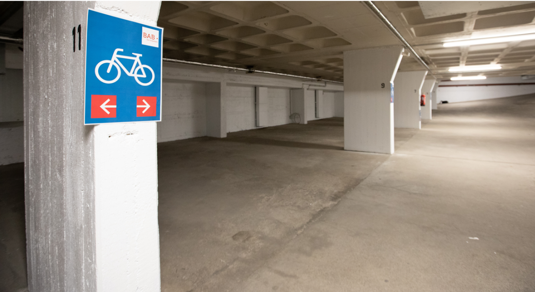 Neue Fahrrad-Garage