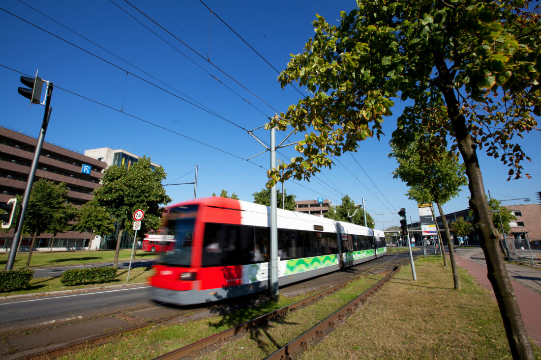 Mit der Straßenbahn durch die Stadt